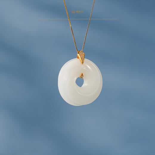 「鎏金岁月」系列【凤仪】金镶羊脂玉环配 商品图3