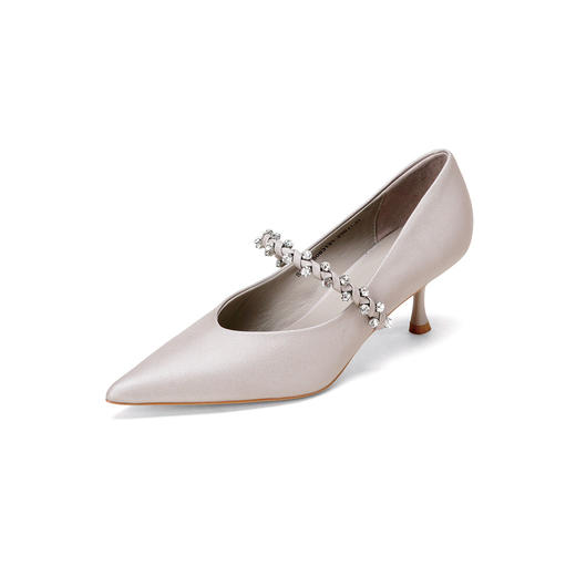 Westory2026年春季尖头牛皮时装玛丽珍鞋通勤晚宴浅口单鞋S26AE50831 商品图11