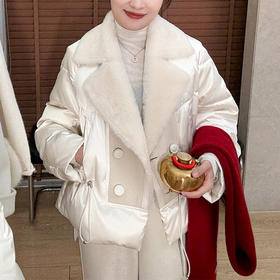 【预售7天】良木礼皮毛一体鹅绒服（3208）