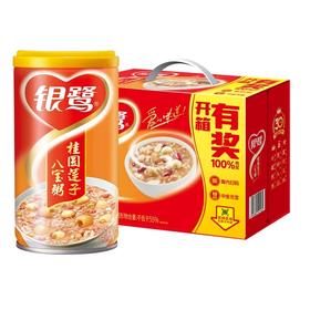 银鹭桂圆莲子八宝粥 整提 360g*12/罐