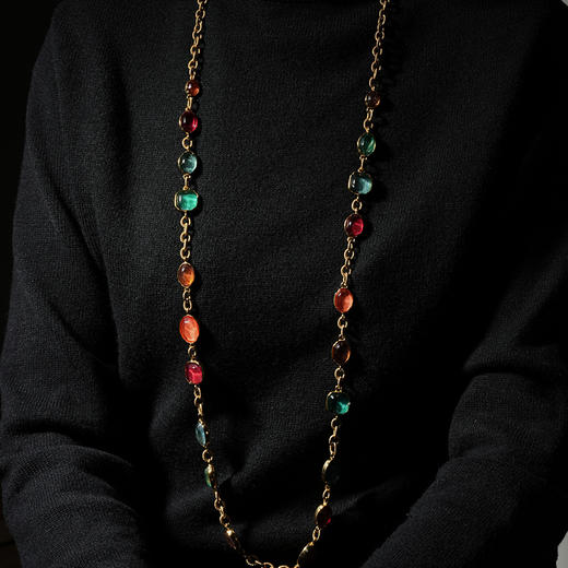 北京仓｜Goossens Paris-RAINBOW CABOCHONS-彩虹色 岩石水晶 长项链［法国设计师］ 商品图2