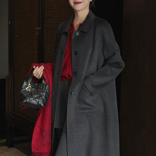 【特价不退换】【部分现货】良木礼翻领羊毛大衣（2666） 商品图3