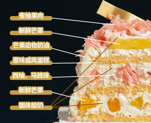 固体酸奶杨枝甘露蛋糕【选用泰国红宝石柚】 商品图6