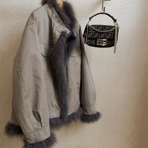 【预售7天】良木礼兔毛立领外套（3183） 商品图4