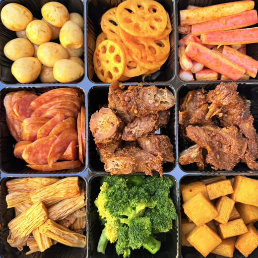 【卤味九拼】鸭脖+鸭锁骨+红肠+鹌鹑蛋+蟹棒+鱼豆腐+西蓝花+莲藕+腐竹 商品图7