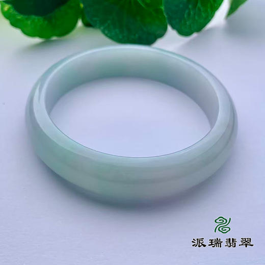 派瑞翡翠 翡翠手镯 糯种 飘花 商品图3