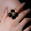 北京仓｜Goossens Paris-Trefle-天然黑色玛瑙 珍珠 戒指［法国设计师］ 商品缩略图2