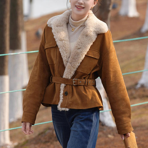 【预售7天】良木礼羊皮鹅绒服（0304） 商品图0