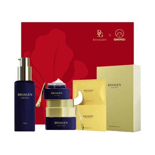 Bioagen 博奥真 五维焕颜奢护OHIYO联名套盒（超导面膜 5片+眼霜18g+面霜45g+奶油眼膜7袋+精华35ml） 商品图0