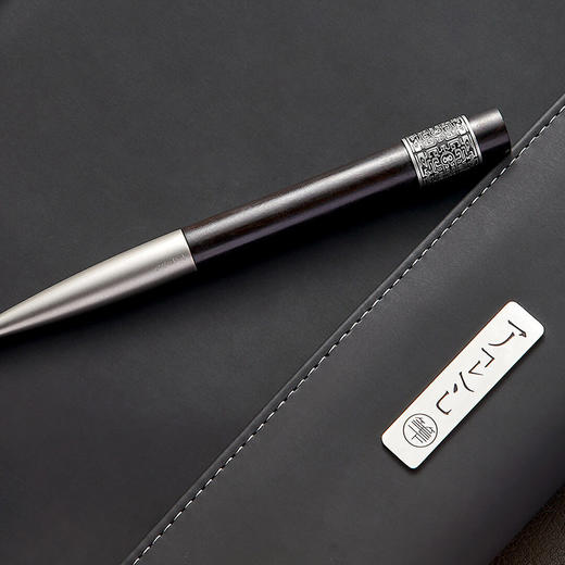 笔下 钢木转经筒签字笔 轮回 小叶紫檀/黑檀木/ 全金属款/花梨木/黑檀木-24K镀金版 商品图4