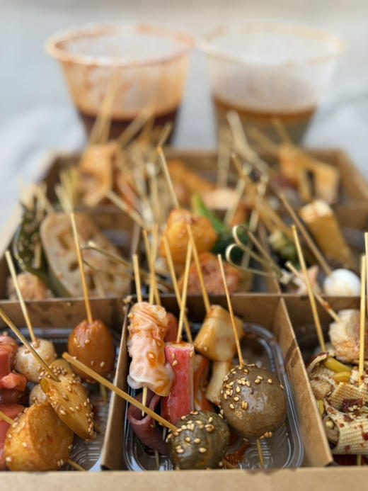 钵钵鸡90串  45串素菜+45串肉菜  配麻辣或藤椒料汁1桶 商品图2