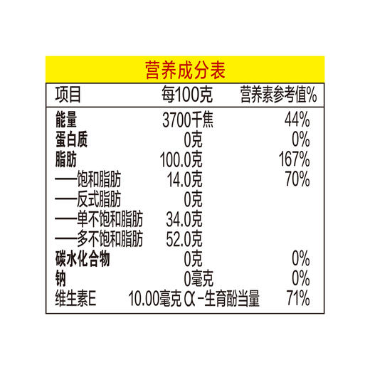 金龙鱼1:1:1黄金比例零反式脂肪食用植物调和油5L*1瓶 商品图6