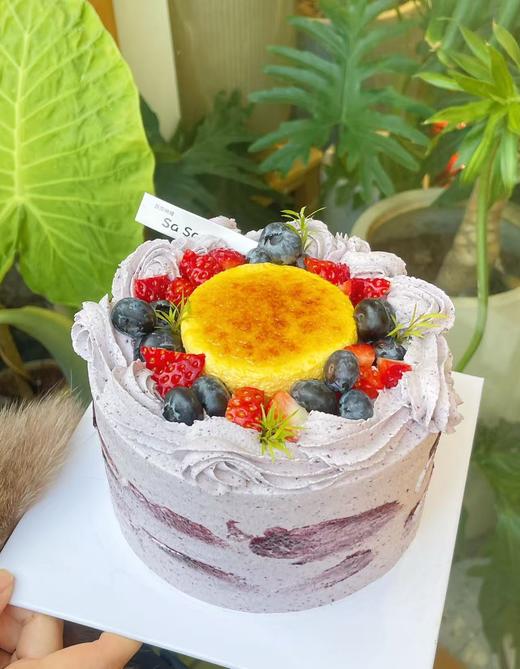 蓝莓布蕾蛋糕(下单现做，根据排单2-3小时左右） 商品图0