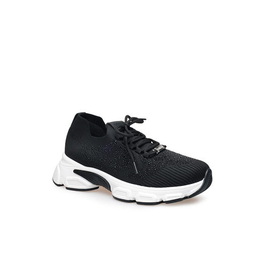 豪麟名鞋LORIBLU女鞋时尚休闲鞋织物6EEMA910黑色 商品图0