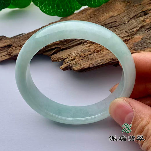派瑞翡翠 翡翠手镯 糯种 飘花 商品图2