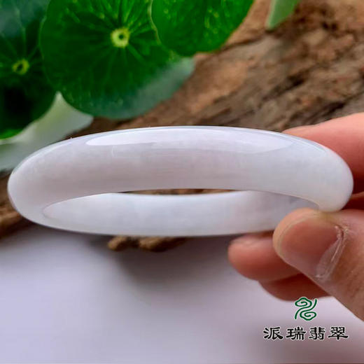 派瑞翡翠 翡翠手镯 糯种 浅白 商品图3