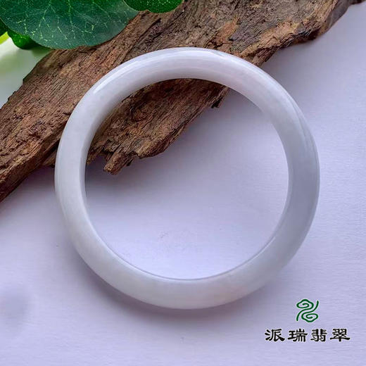 派瑞翡翠 翡翠手镯 糯种 浅白 商品图2
