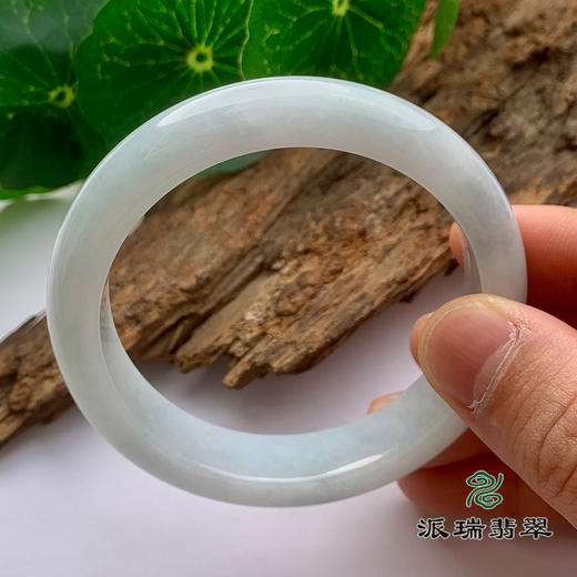 派瑞翡翠 翡翠手镯 糯种 飘花 商品图1
