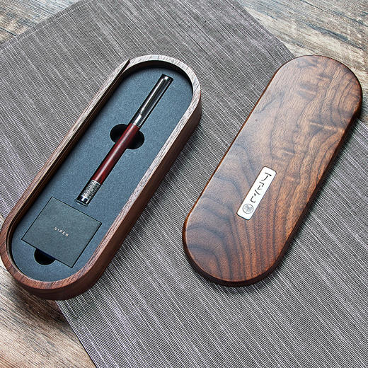 笔下 钢木转经筒钢笔 轮回 小叶紫檀 材质书写流畅 商品图1