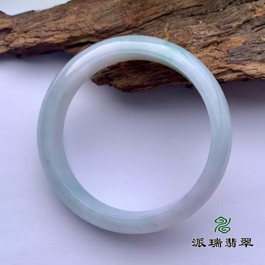 派瑞翡翠 翡翠手镯 糯种 飘花 商品图2