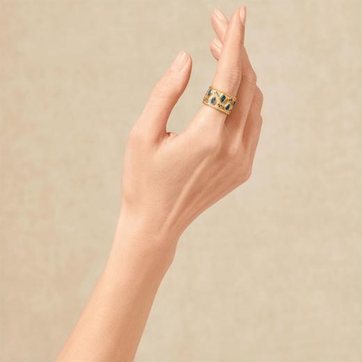 北京仓｜Tityaravy-HENG-伦敦蓝托帕石 戒指［法国设计师］ 商品图0