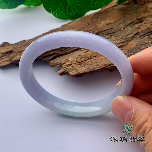 派瑞翡翠 翡翠手镯 糯种 紫色 商品图1