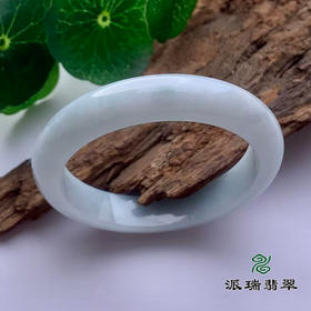 派瑞翡翠 翡翠手镯 糯种 浅绿