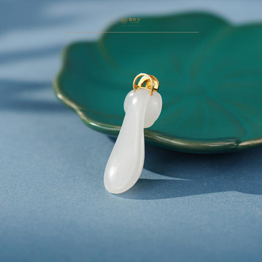 「鎏金岁月」系列【沐春】金镶羊脂玉宠 商品图5