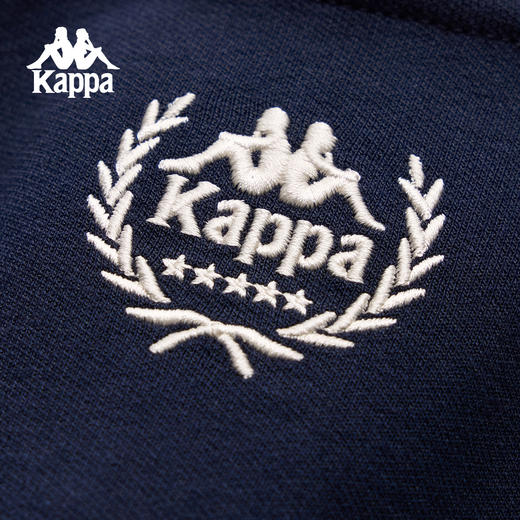 Kappa 运动外套女新款复古立领针织开衫学院风撞色夹克K0G22WK01 商品图4