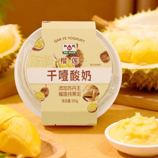 和润 干噎酸奶榴莲味 100g/盒 干巴酸奶 商品图0