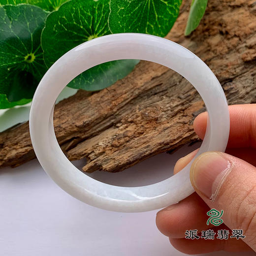 派瑞翡翠 翡翠手镯 糯种 浅白 商品图1
