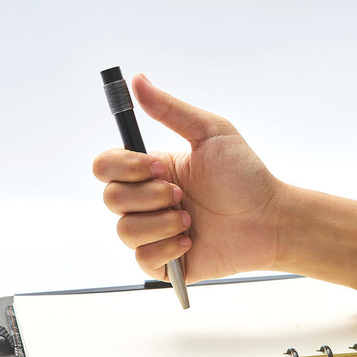 笔下 钢木转经筒签字笔 轮回 小叶紫檀/黑檀木/ 全金属款/花梨木/黑檀木-24K镀金版 商品图5