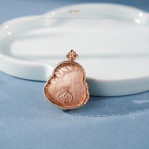 「鎏金岁月」系列【弥烨】金镶碧玉吊坠 商品图5