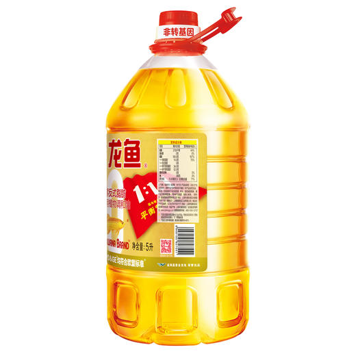 金龙鱼1:1:1黄金比例零反式脂肪食用植物调和油5L*1瓶 商品图4