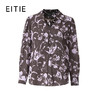 EITIE爱特爱粉色紫色印花时尚复古收腰显瘦衬衫上衣2026春季新款8513202 商品缩略图6