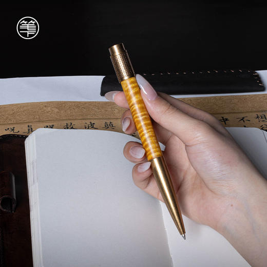 笔下 心经 签字笔礼盒 金丝楠木 商品图5