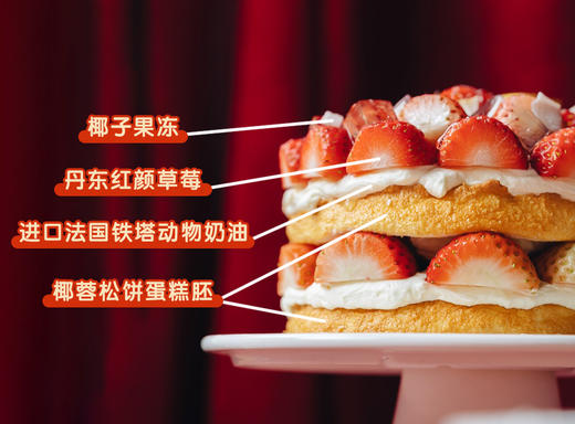 香缇椰子草莓蛋糕 商品图9