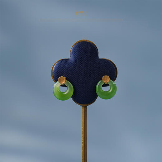 「鎏金岁月」系列【春娇】金镶碧玉吊坠 商品图4