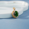 「鎏金岁月」系列【铮玥】金镶碧玉吊坠 商品缩略图2