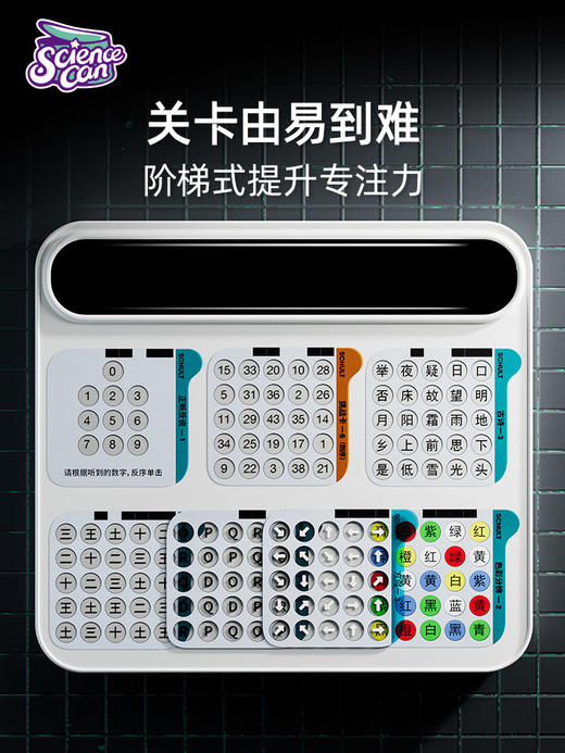 W-KXGT-科学罐头-舒尔特方格儿童专注力训练器 商品图2
