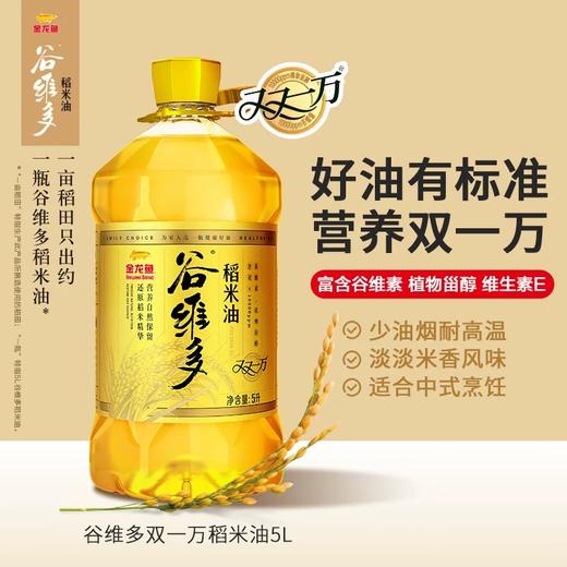 金龙鱼谷维多双一万稻米油5L*1瓶 商品图0