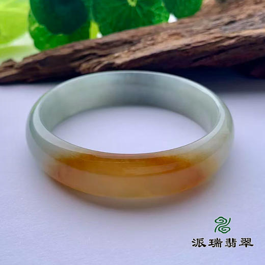 派瑞翡翠 翡翠手镯 糯种 红翡 商品图1