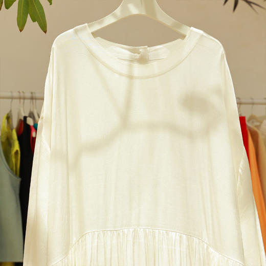 【抖音专属】新中式连衣裙（25707236-山矾） 商品图1