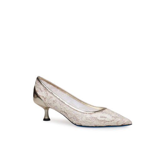 豪麟名鞋LORIBLU女鞋皮鞋织物6EWSSV62金色 商品图0