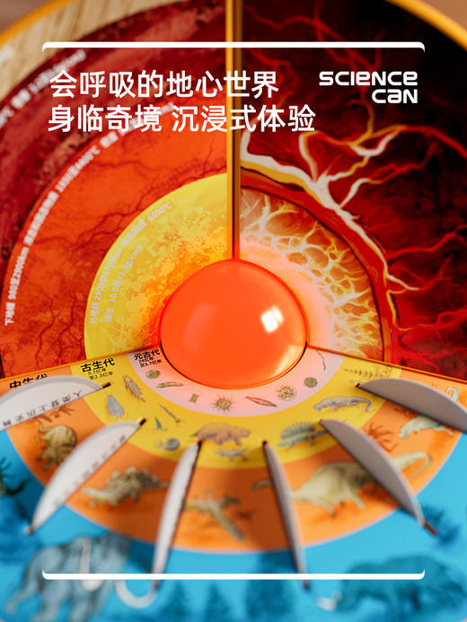 W-KXGT-科学罐头-地心探索科普地球仪 商品图2