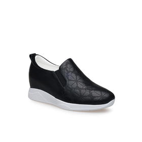 豪麟名鞋奥莱迪嘉女鞋时尚休闲鞋牛皮革DJXXO61WX201黑色  原价1660元