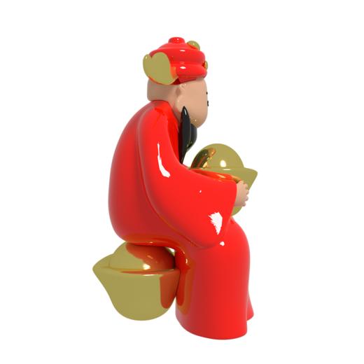 庞飞《抱财神》 商品图5