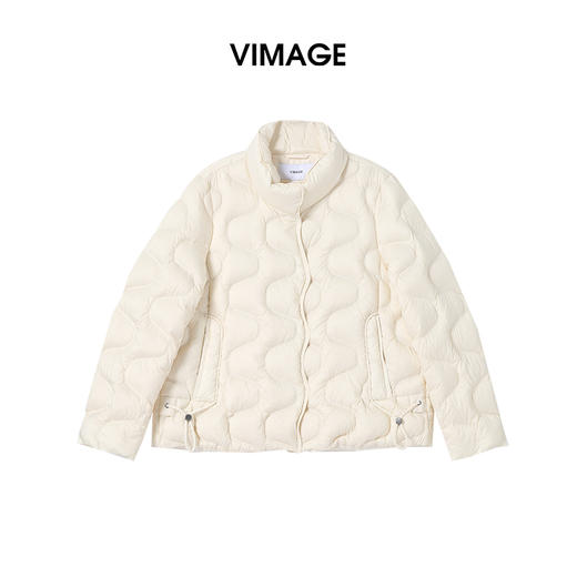 VIMAGE纬漫纪经典时尚冬季新款短羽绒服V2411101 商品图5