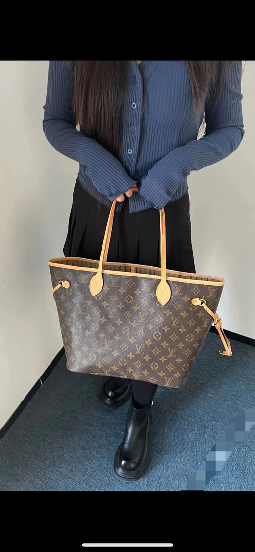 LV nf 中号 老花 米色内衬 单肩包 商品图2
