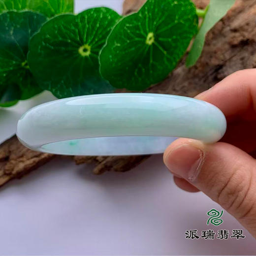 派瑞翡翠 翡翠手镯 糯种 飘花 商品图2